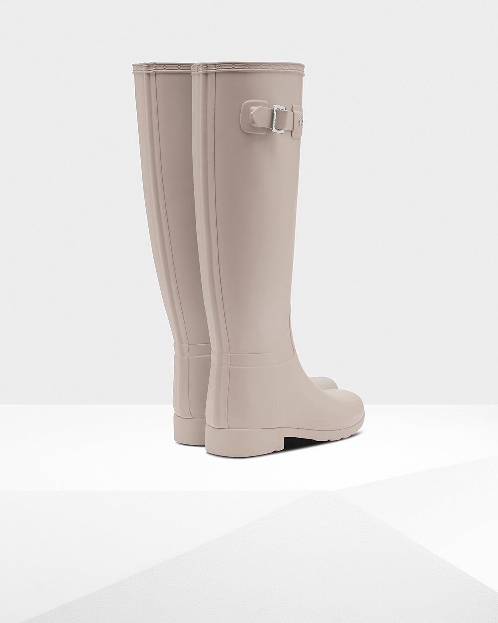 Women Hunter Refined Slim Fit | Tall Rain Boots Grey | NZ-52689-NLSI